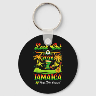 Jamaica Vacation 2026 Here We Come Matching Birthd Keychain