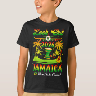 Jamaica Vacation 2026 Here We Come Matching Birthd T-Shirt