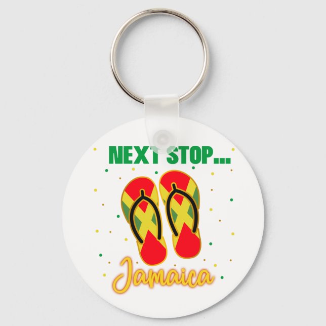 Jamaica Vacation Next Stop Jamaica Group Matching  Keychain (Front)