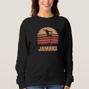 Jamaica Vermont Skier Vintage Vt Skiing 80s Retro  Sweatshirt