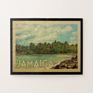 Jamaica Vintage Travel Jigsaw Puzzle