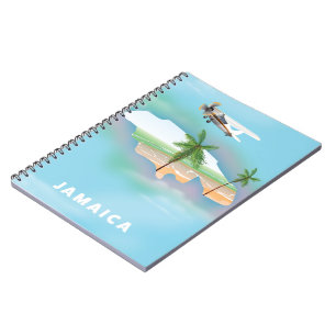 Jamaica Vintage travel poster Notebook