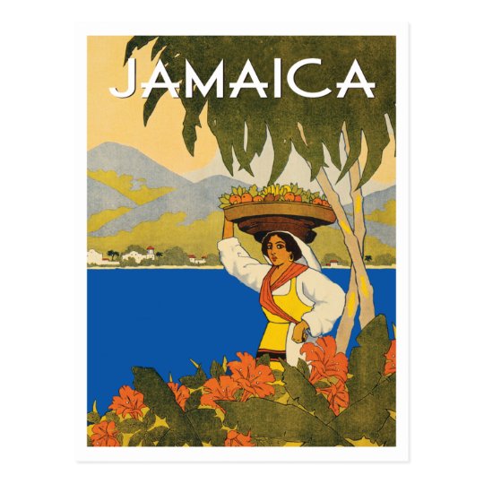 Jamaica vintage travel style postcard | Zazzle.ca