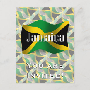 Jamaica Waving Flag Invitation