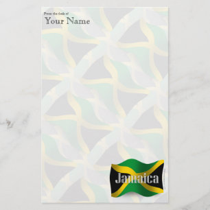Jamaica Waving Flag Stationery