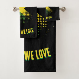 JAMAICA WE LOVE  BATH TOWEL SET