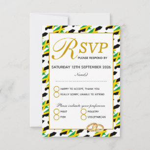 JAMAICA Wedding RSVP Response Card
