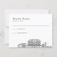 Jamaica Wedding | Stylized Skyline RSVP