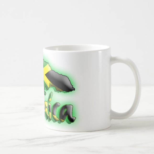 Jamaica with flag title coffee mug (Right)