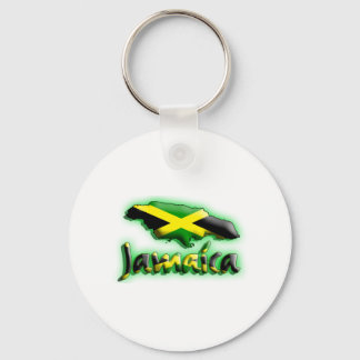 Jamaica with flag title keychain