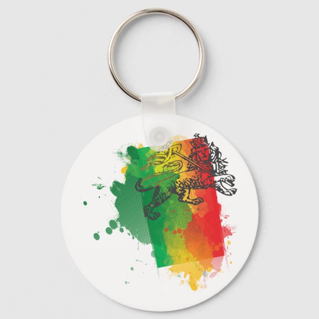 Jamaica Zion Lion Keychain (Front)