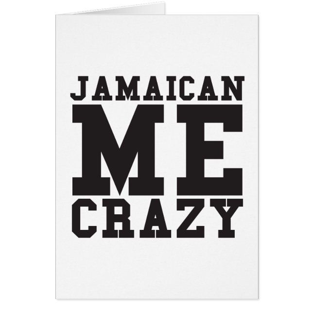 Jamaïcain je fou (Devant)