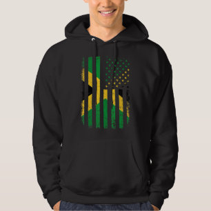 Jamaican American Flag Jamaican Roots Jamaica Amer Hoodie