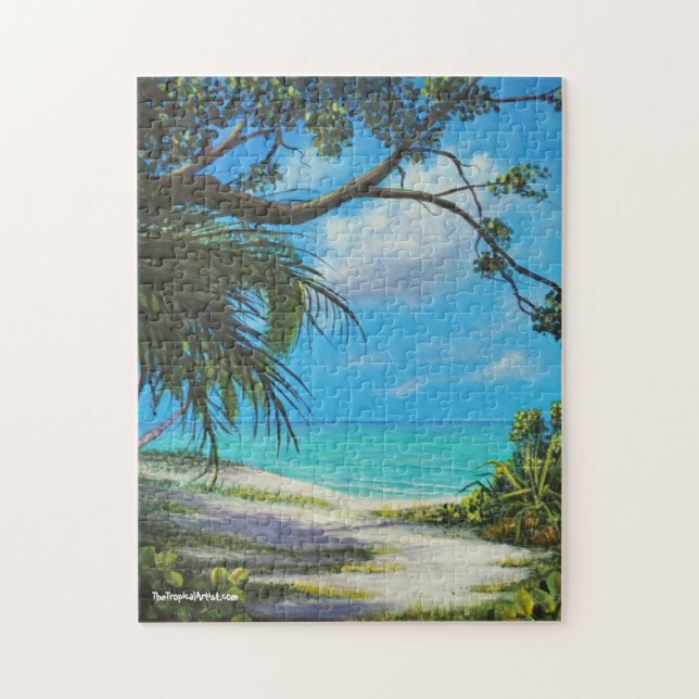 Jamaican Beach Puzzle avec boîte cadeau, 252 pièce (Vertical)
