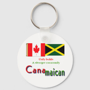 jamaican-canadian roots keychain