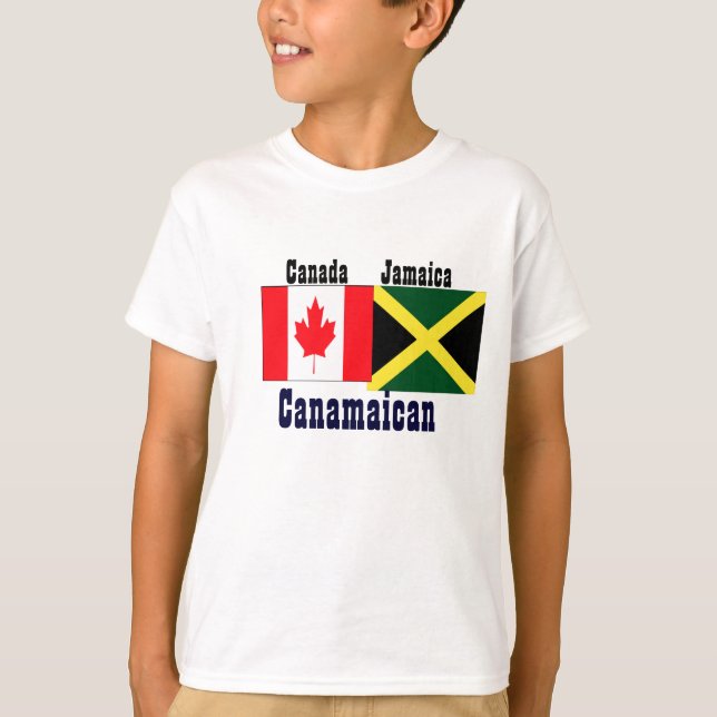 jamaican canadian t-shirts-power of two roots T-Shirt (Front)
