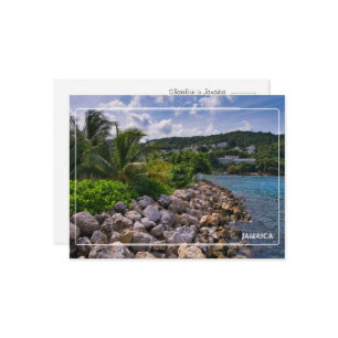 Jamaican Coastal Serenity Postcard