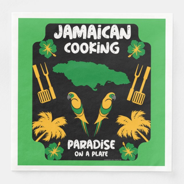 Jamaican Cooking Foodie Gifts   Napkin (Front)