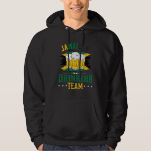 Jamaican Drinking Team Jamaica Flag For Beer Drin Hoodie