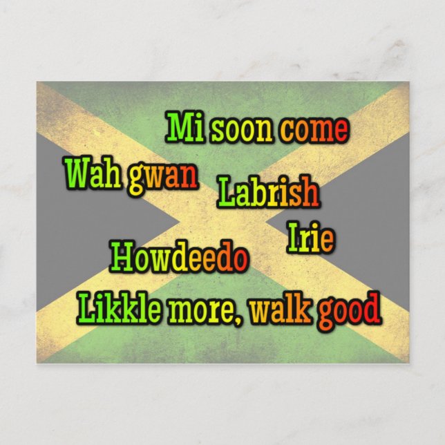 Jamaican expressions postcard (Front)