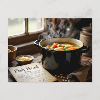 jamaican fish head soup postcard