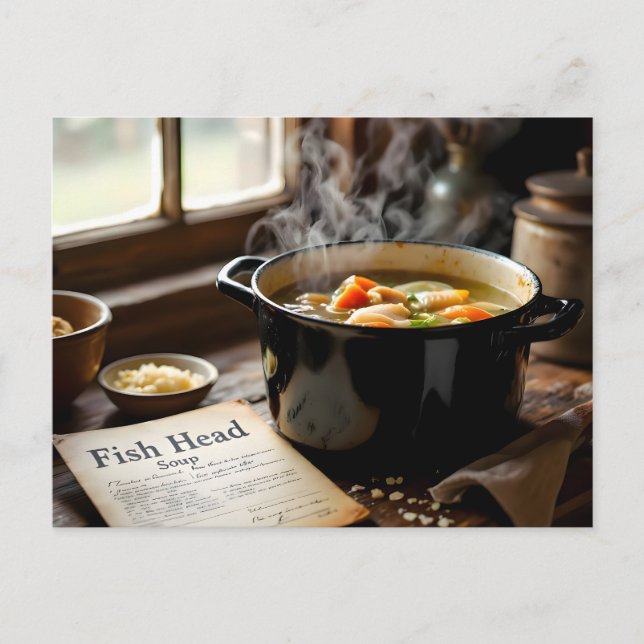 jamaican fish head soup postcard (Front)