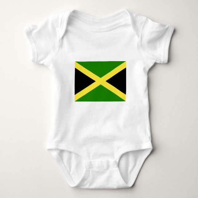 Jamaican Flag Baby Bodysuit (Front)