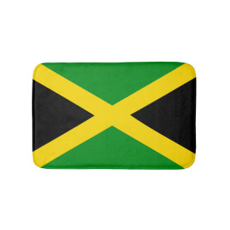 Jamaican Flag Bath Mat