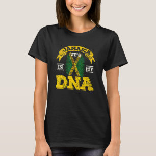 Jamaican Flag Black Woman Melanin Queen Afro Herit T-Shirt