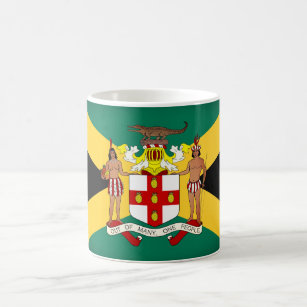 Jamaican Flag/ Coat of Arms Coffee Mug