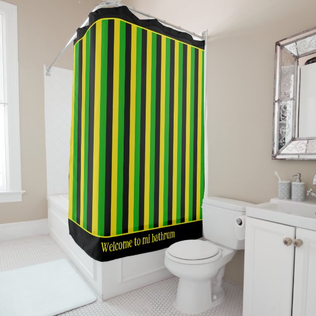 Jamaican Flag Coloured Striped (In Situ)