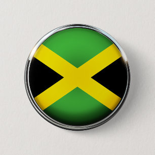 Jamaican flag colours 2 inch round button