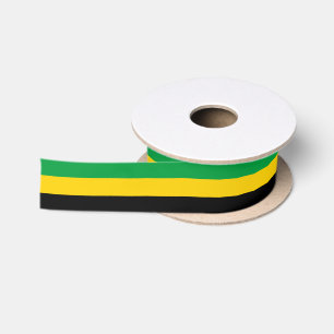 Jamaican flag colours ribbon, Jamaica /sports Satin Ribbon
