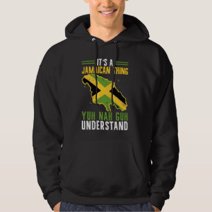 Jamaican Flag Country Nationality I Love Jamaica Hoodie