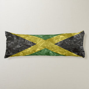 Jamaican Flag - Crinkled Body Pillow