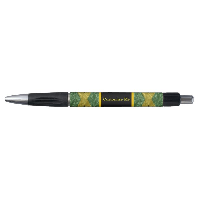 Jamaican Flag - Crinkled Pen (Front)