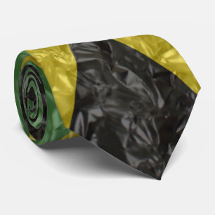 Jamaican Flag - Crinkled Tie