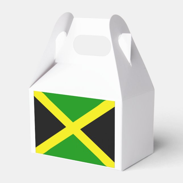 Jamaican Flag Favor Box (Back Side)