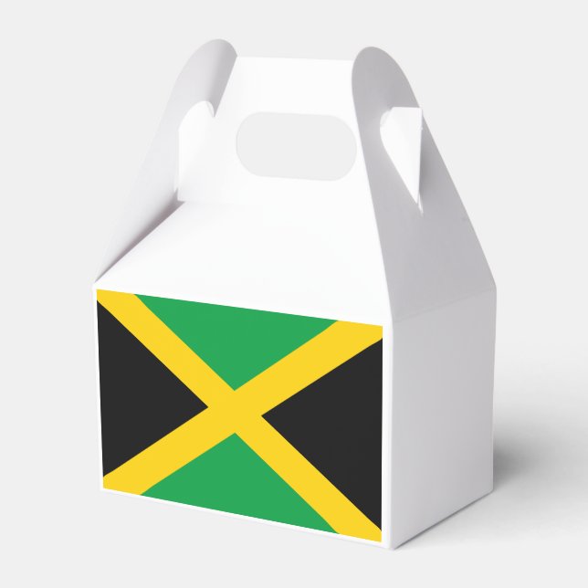 Jamaican Flag Favor Box (Front Side)