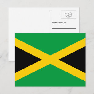 Jamaican Flag, Flag of Jamaica Postcard