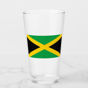 Jamaican Flag Glass