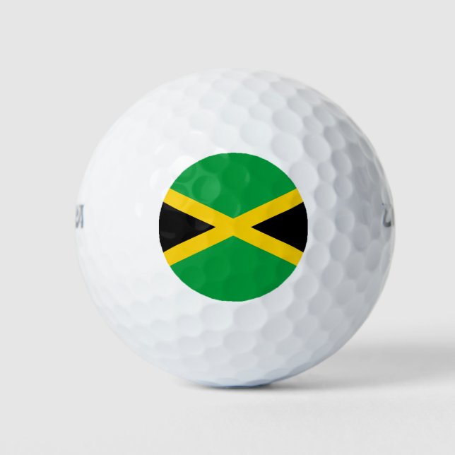 Jamaican Flag Golf Balls (Front)