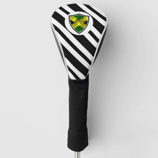 Jamaican flag golf head cover (Front)