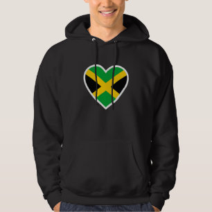 Jamaican Flag Heart Love Jamaica  Women Men Kids Hoodie