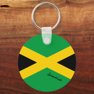 Jamaican Flag & Jamaica holiday, patriots /sports Keychain