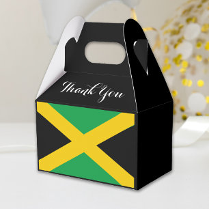 Jamaican Flag Jamaica Party Thank You Favor Box