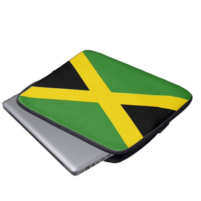 Jamaican Flag Laptop Sleeve (Front Bottom)