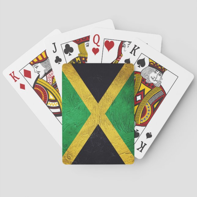 Jamaican Flag Playing Cards (Back)