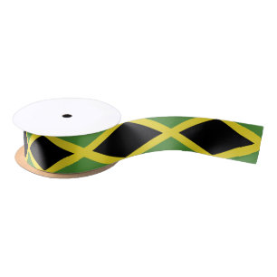 Jamaican Flag Satin Ribbon