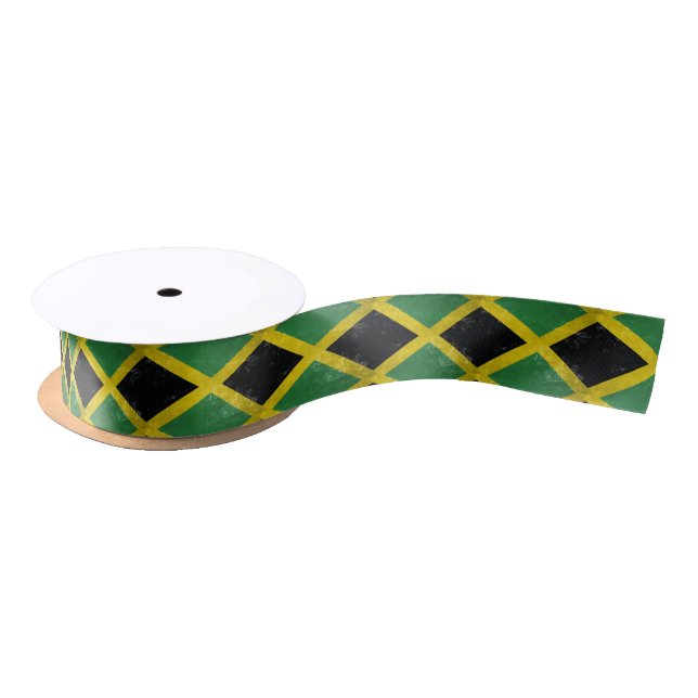 Jamaican Flag Satin Ribbon (Spool)